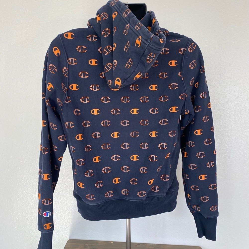 Champion Reverse Weave All Over Print Pull Over H… - image 3
